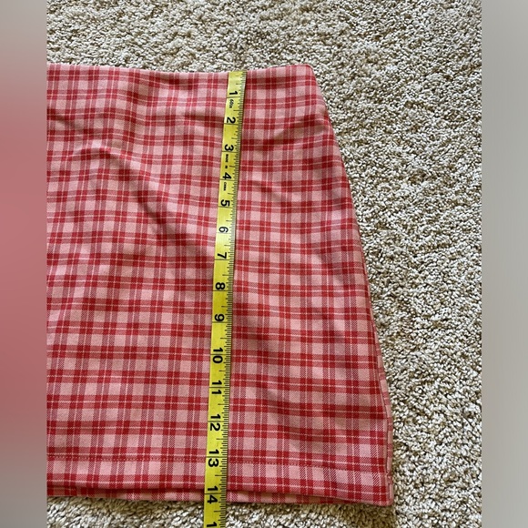 Urban Outfitters Women’s Pink Gretchen Plaid Mini Skirt Size Small Clueless Y2K - Picture 5 of 8